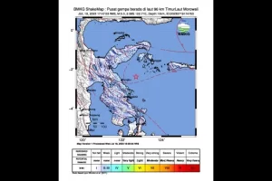 Gempa Magnitudo 5,1 di Laut Banda Sulawesi Tengah - Badan Meteorologi, Klimatologi, dan Geofisika (BMKG) telah mencatat adanya gempa tektonik dengan magnitudo 5,1 di wilayah Laut Banda, Sulawesi Tengah.
